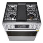 Lg LSGU6339X Lg Signature 6.3 Cu. Ft. Smart Gas Slide-In Range With Dynamic Probake Convection®, Air Fry, Air Sous Vide, Pizza Mode And Ai Gourmet Camera