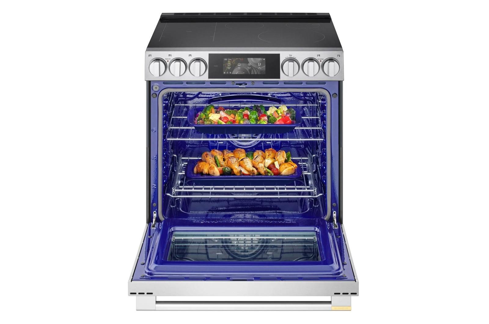 Lg LSIU6339XE Lg Signature 6.3 Cu. Ft. Smart Induction Slide-In Range With Dynamic Probake Convection®, Air Fry, Air Sous Vide, Pizza Mode And Ai Gourmet Camera