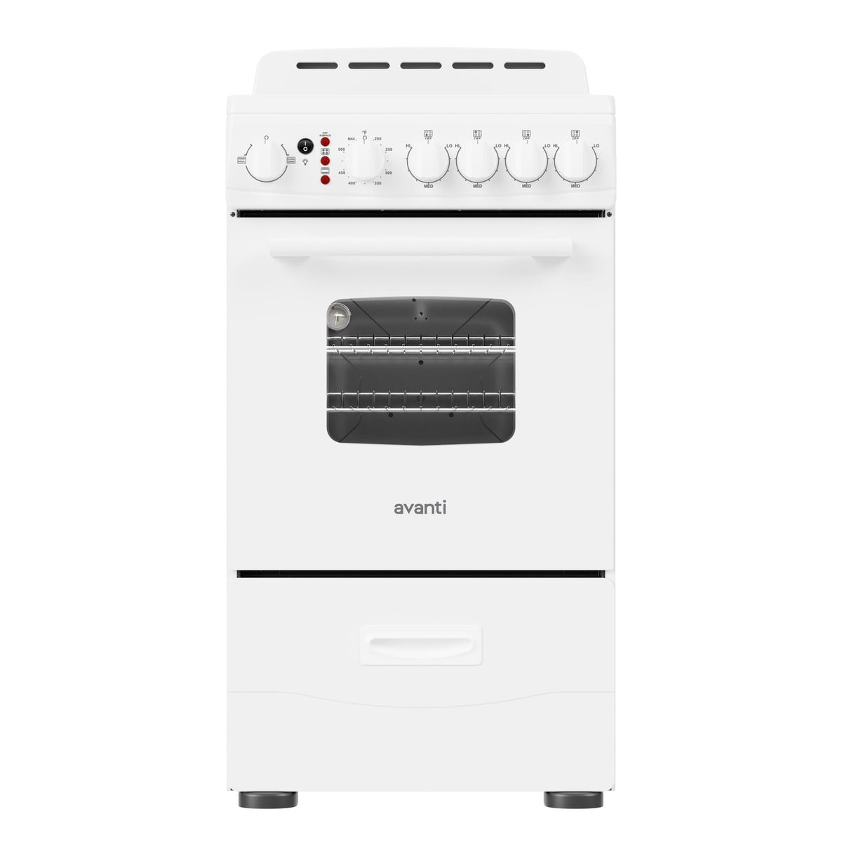 Avanti CERU200P0W Avanti 20-Inch Freestanding Electric Range With Ceramic Glass Cooktop, In White (Ceru200P0W)