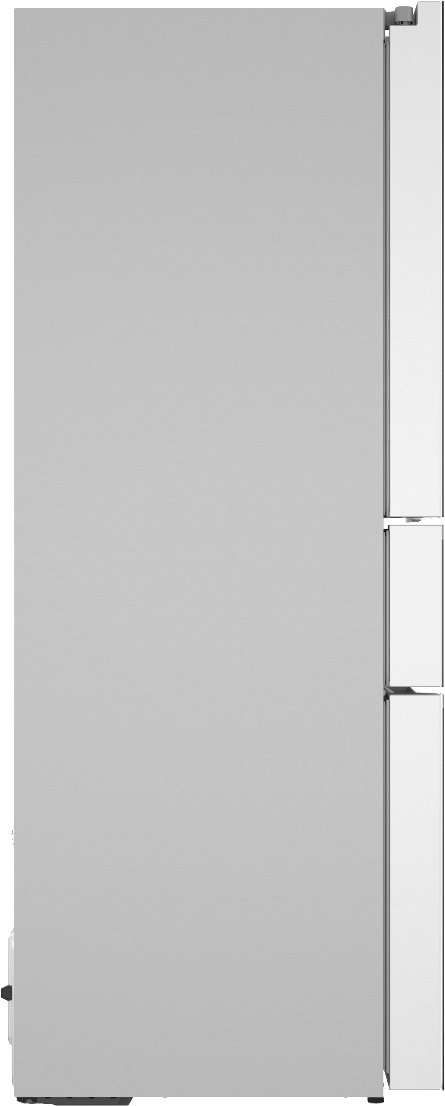 Bosch B36CL84ENW 800 Series, French Door Bottom Mount Refrigerator, Glass Door, 36'', White, Total No Frost