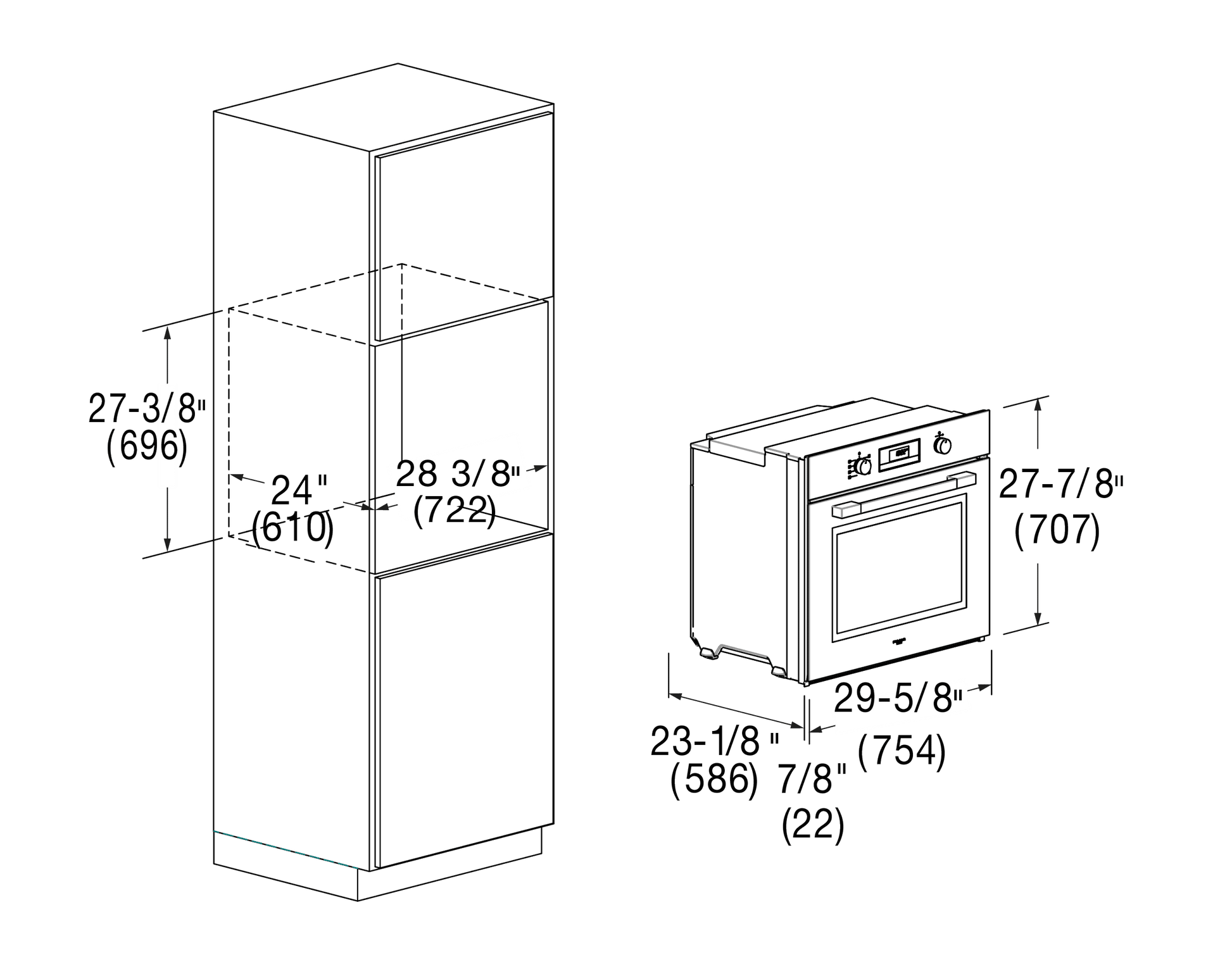 Fulgor Milano F4MSP30S1 30" Self-Clean Oven