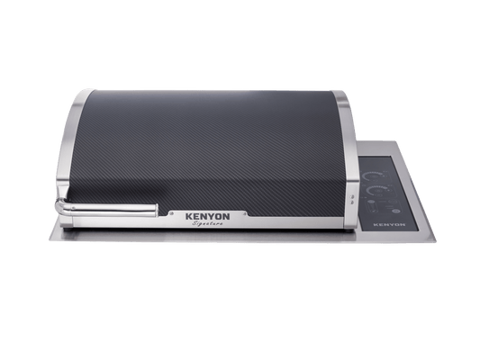 Kenyon B70429NHCF BLACK CARBON FIBER LID WITH LIGHTED HANDLE Signature Grill