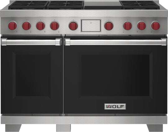 Wolf DF48650GBKP 48" Dual Fuel Range - 6 Burners And Infrared Griddle