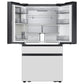 Samsung RF90F29AEW Bespoke 29 Cu. Ft. 4-Door French Door Refrigerator With Ai Family Hub™+ & Ai Vision Inside™ In White Glass