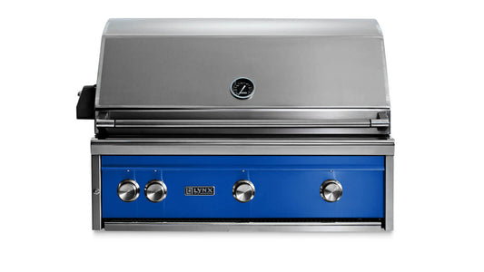 Lynx L36TRPBLP 36" Built-In Grill - 1 Trident™ W/ Rotisserie - Pacific Blue