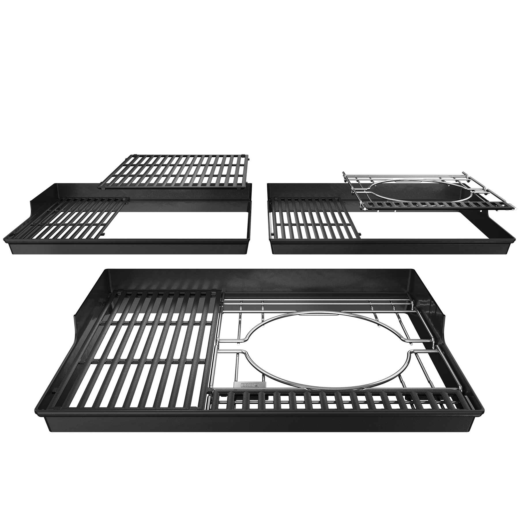 Weber 7856 Weber Crafted Porcelain-Enameled Cast-Iron Cooking Grates - Spirit 300 Series, Searwood 600 And Smokefire Ex4