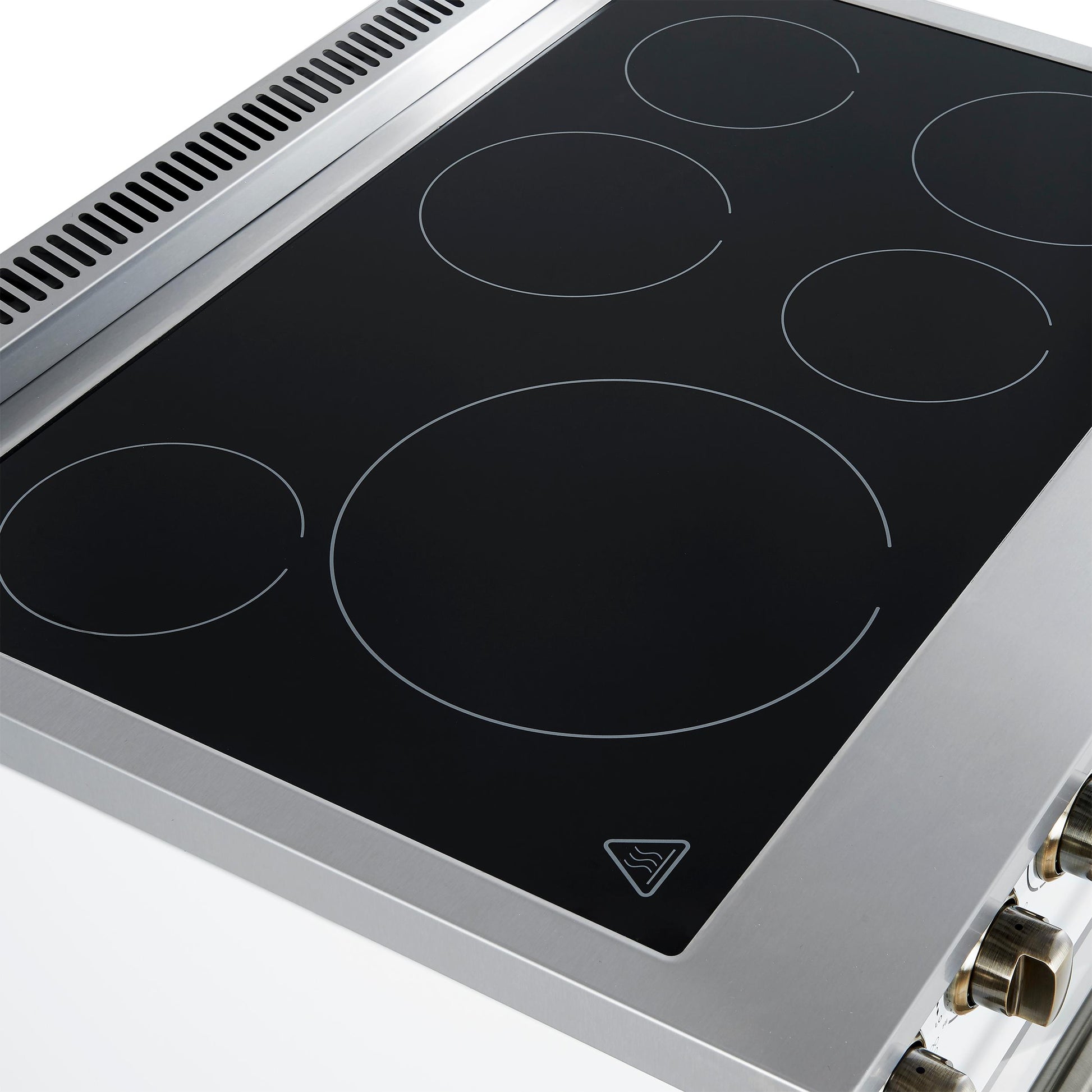 Forno FFSEL601136WHT Forno Paolo 36 Inch White Freestanding Electric Range, Stainless Steel, 5.44 Cu.Ft, True Convection Oven, Energy Efficient
