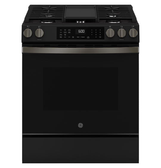 Ge Appliances GGS600AVDS Ge® 30" Slide-In Front-Control Convection Gas Range With No Preheat Air Fry And Easywash™ Oven Tray