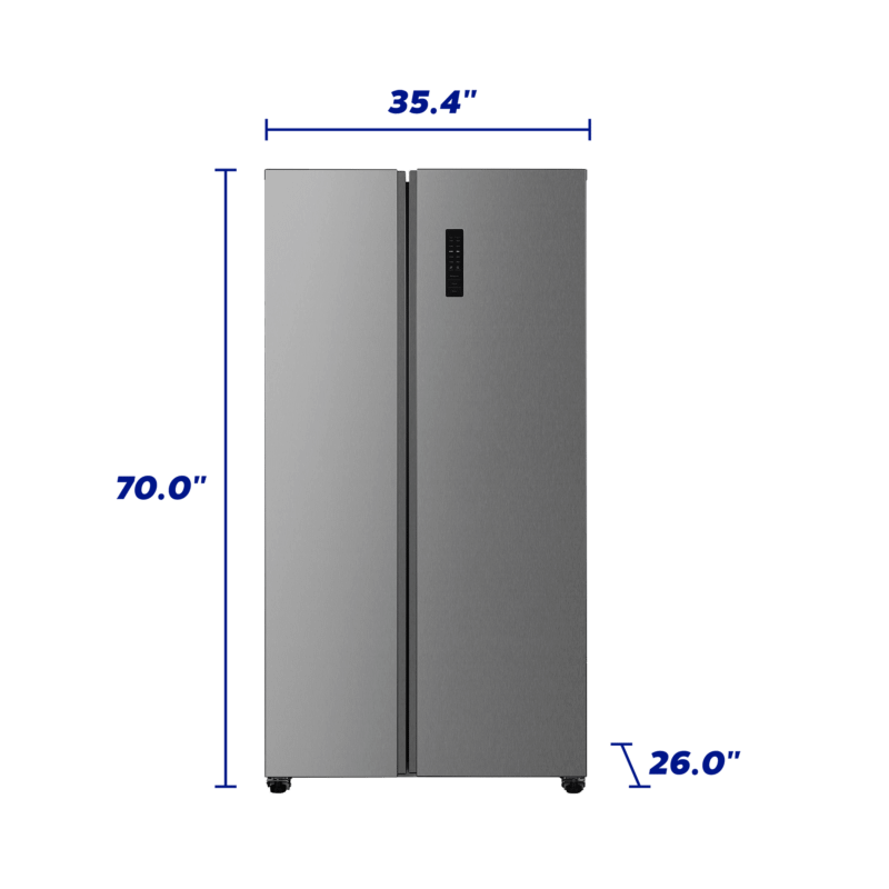 Element Appliance ERX19FDS Element 18.8 Cu. Ft. Side-By-Side Refrigerator - Stainless Steel