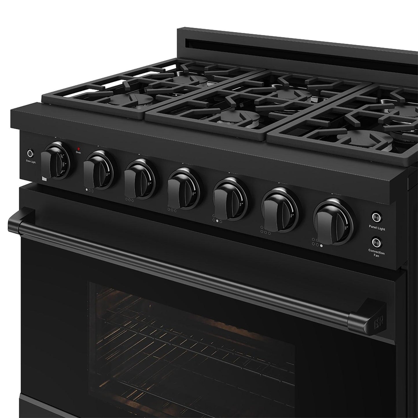 Thor Kitchen RSG36PB 36 Inch Professional Gas Range With Precision Knob Control In Black Gordon Ramsay Series