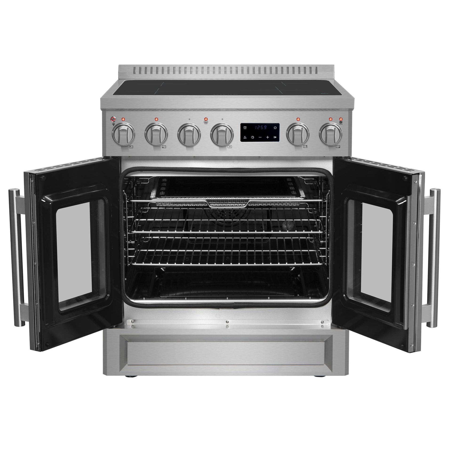 Forno FFSIN095030 Forno Torino 30 Inch French Door Induction Range With Air Fryer And True Convection Oven