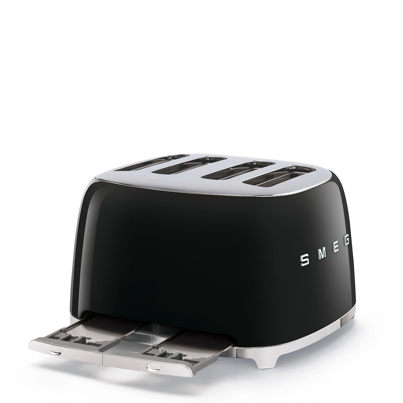 Smeg TSF03BLUS Toaster Black Tsf03Blus