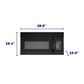 Element Appliance EM1601RQCB Element 1.6 Cu. Ft. Over-The-Range Microwave - Black (Em1601Rqcb)