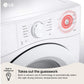 Lg DLE3420W 7.4 Cu. Ft. Ultra Large Capacity Smart Front Load Electric Dryer
