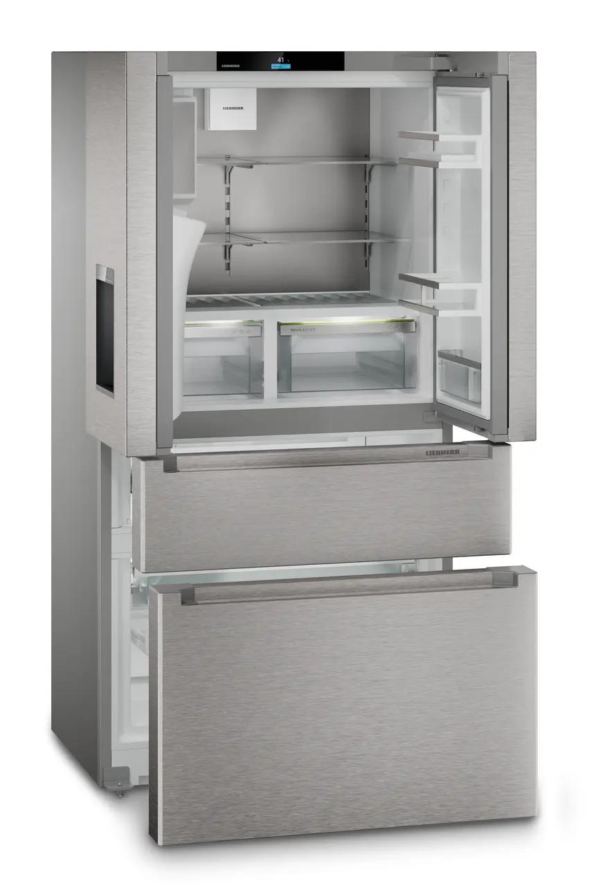 Liebherr FDBC36S French Door Fridge-Freezer With 2 Freezer Drawers And Water And Ice Cube Dispenser