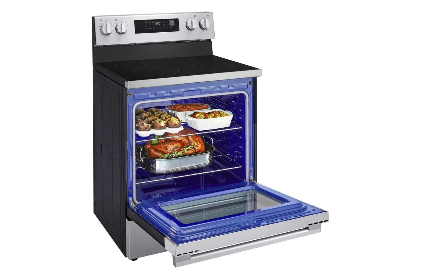 Lg LREN6321VE 6.3 Cu. Ft. Smart Wi-Fi Enabled Electric Range With Air Fry & Easyclean®
