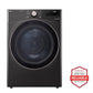 Lg DLHC4002B 7.4 Cu. Ft. Ultra Large Capacity Heat Pump Ventless Dryer, Wi-Fi Connectivity Black Steel