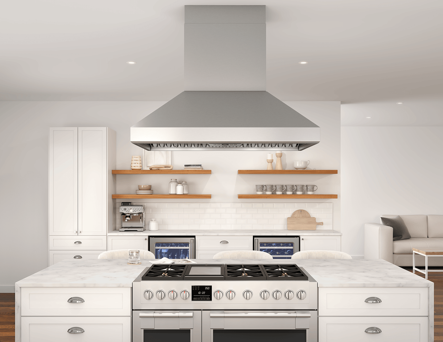 Zephyr AK7736CS Titan Island, 36In, Ss, Truhue