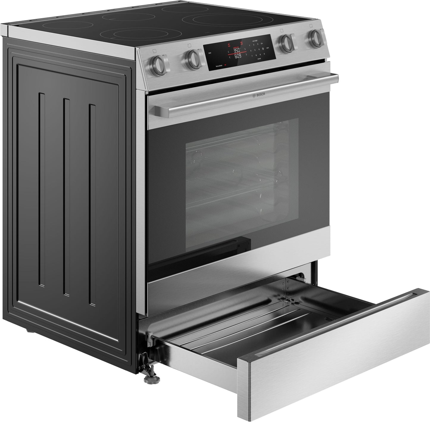 Bosch HEF3050MU 100 Series, Freestanding Electric Cooker, 30'', Stainless Steel