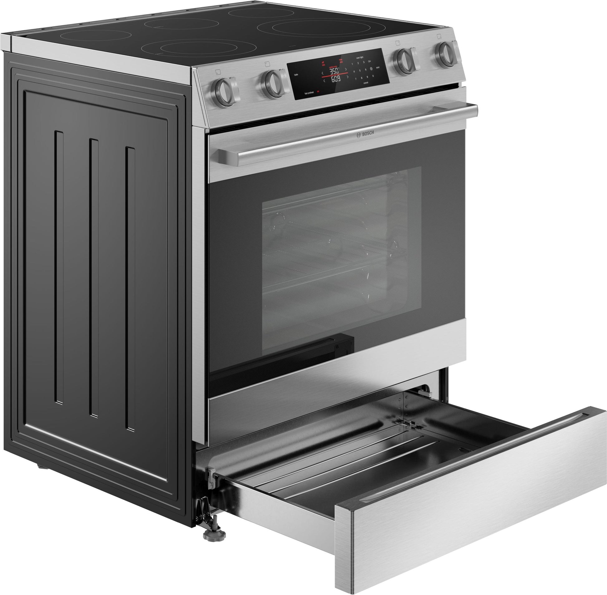 Bosch HEF3050MU 100 Series, Freestanding Electric Cooker, 30'', Stainless Steel