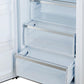 Forno FFFFD172228WHTLS Forno Maderno 28-Inch Convertible Upright Freezer/Refrigerator In White With Antique Brass Handle, 13.6 Cu.Ft., Left Swing