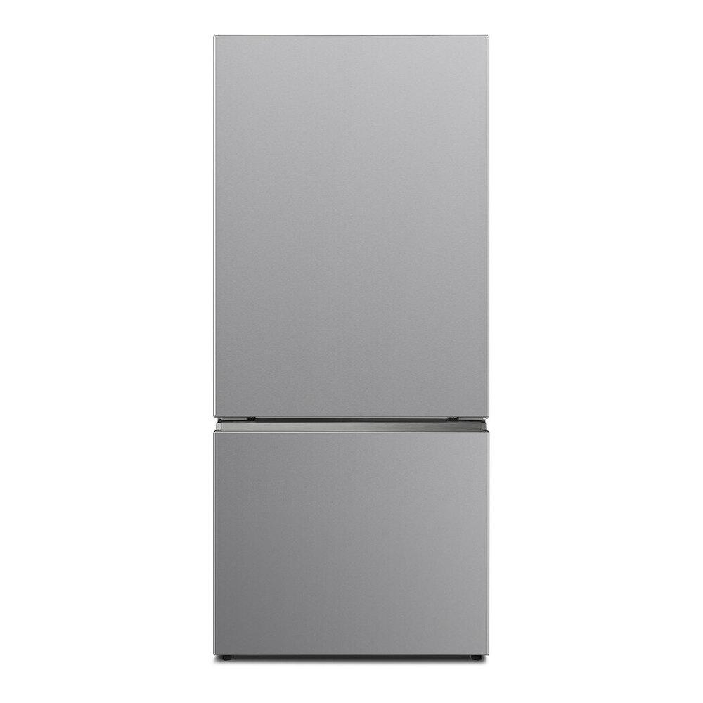 Verona VEFBF3017RISL Verona Vefbf3017Risl 30 Inch Freestanding Bottom Freezer Refrigerator With 17.6 Cu. Ft. Total Capacity, Automatic Ice Maker, Recessed Handle