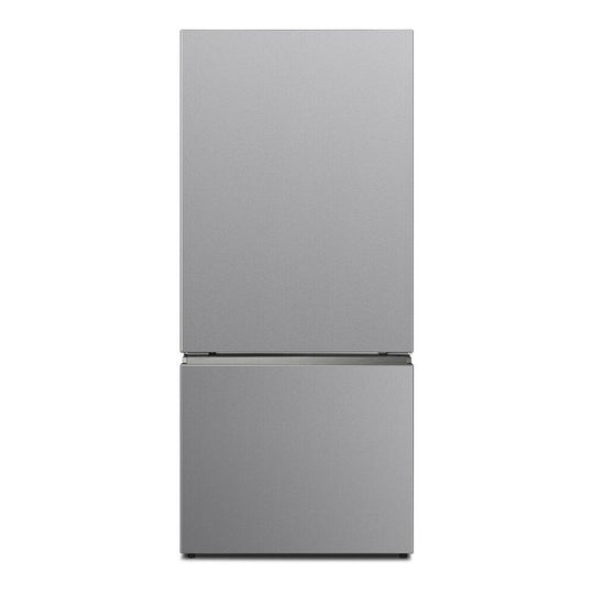 Verona VEFBF3017RISL Verona Vefbf3017Risl 30 Inch Freestanding Bottom Freezer Refrigerator With 17.6 Cu. Ft. Total Capacity, Automatic Ice Maker, Recessed Handle