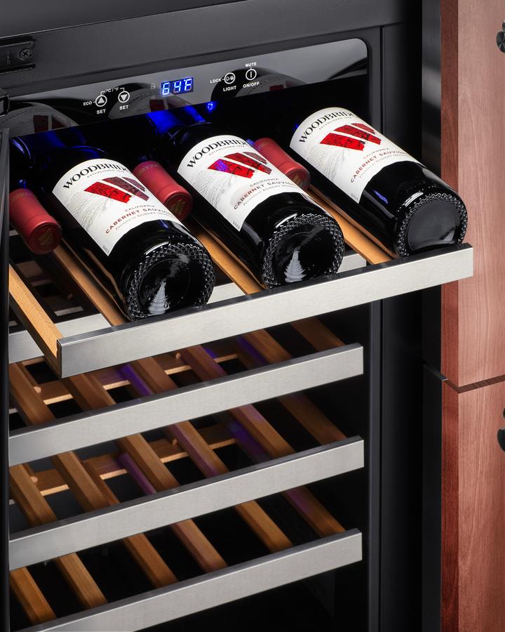 Summit ADRWC36PNR 36" Wide Combination Wine Cellar & 2-Drawer Refrigerator , Ada Compliant (Panel Not Included)