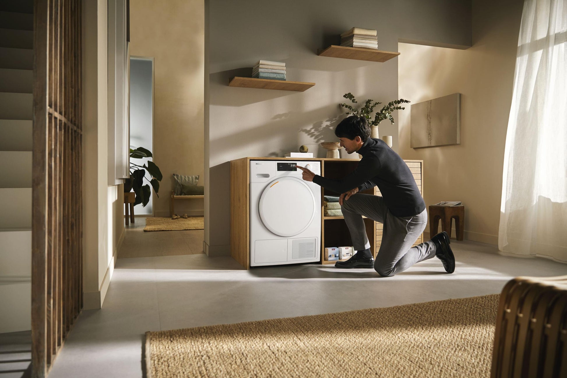 Miele TXB360WP Txb360Wp - T1 Heat-Pump Dryer: 18 Lb (8 Kg) Directsensor Honeycomb Drum Fragrancedos Miele@Home Dryprotect