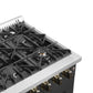 Forno FFSGS635636BLK Forno Galiano 36-Inch Freestanding French Door Dual Fuel Range Black