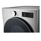 Lg DLGX5801V 7.4 Cu. Ft. Ultra Large Capacity Smart Front Load Dryer With Turbosteam®, Built-In Intelligence And Hybrid Electronic Controls With Lcd Display