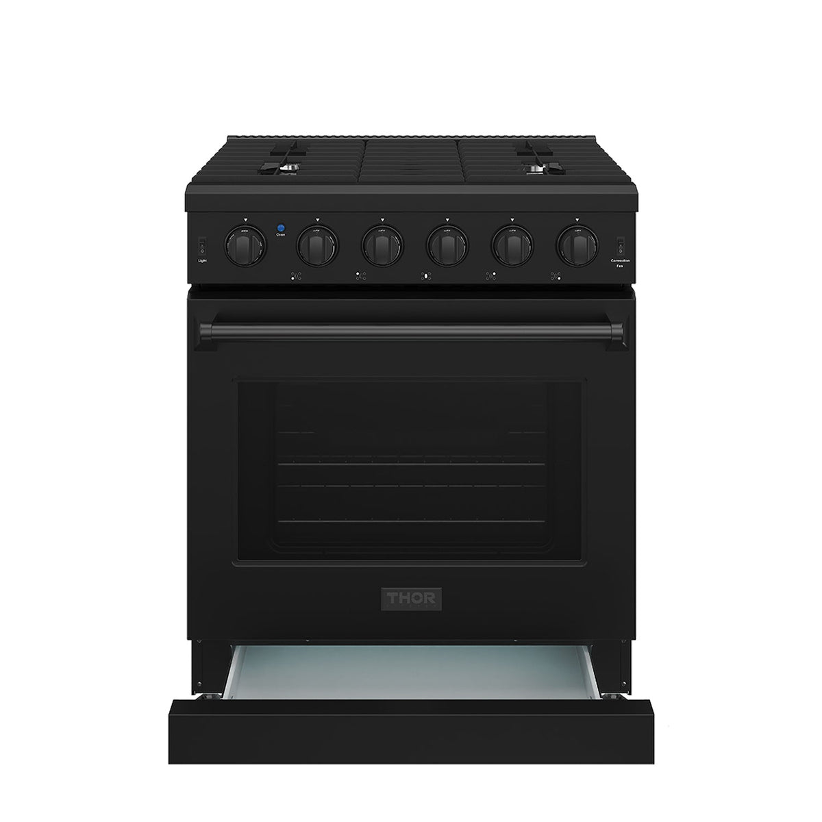 Thor Kitchen LRG3001UBLP 30 Inch Professional Liquid Propane Range In Black