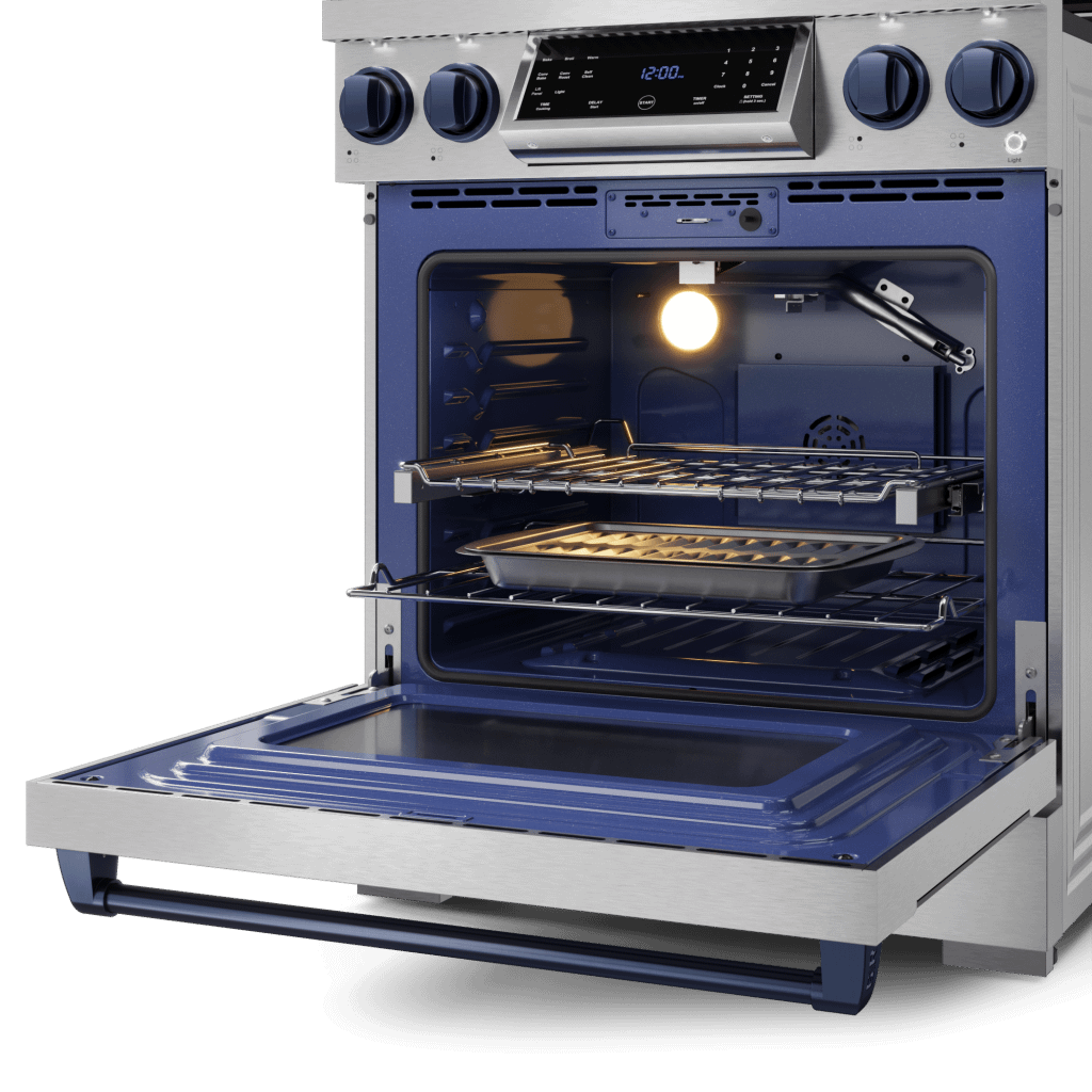 Thor Kitchen RSG30LPBLU 30 Inch Professional Lp Range With Tilt Panel Touch Control In Stainless Steel/Blue Gordon Ramsay Series - Rsg30Lp-Blu