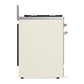 Ilve UM30NR3AWP Ilve Um30Nr3Awp Majestic Iii 30 Inch Dual Fuel Range With 5 Black Brass Burners, Dual Function Burner Up To 25,000 Btu (Natural Gas, Triple Glass Door, Antique White, Copper)