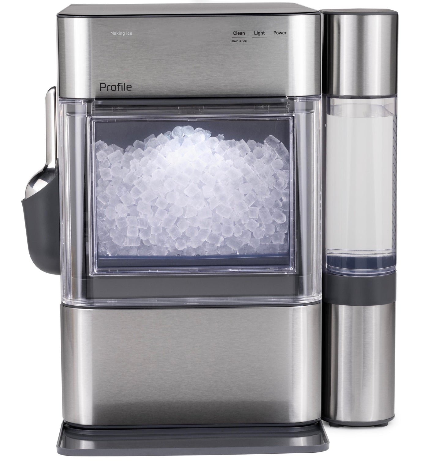 Ge Appliances XPIO13SWSS Ge Profile™ Opal™ 2.0 Ultra Nugget Ice Maker With Side Tank And Scale Inhibiting Filter