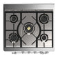 Ilve UM30NR3AWC Ilve Um30Nr3Awc Majestic Iii 30 Inch Dual Fuel Range With 5 Black Brass Burners, Dual Function Burner Up To 25,000 Btu (Natural Gas, Triple Glass Door, Antique White, Chrome)