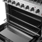 Forno FFSGS619736 Forno Marco 36-Inch Dual Fuel Range, Stainless Steel, 6 Burners, 67,000 Btu, True Convection Oven, Energy Efficient