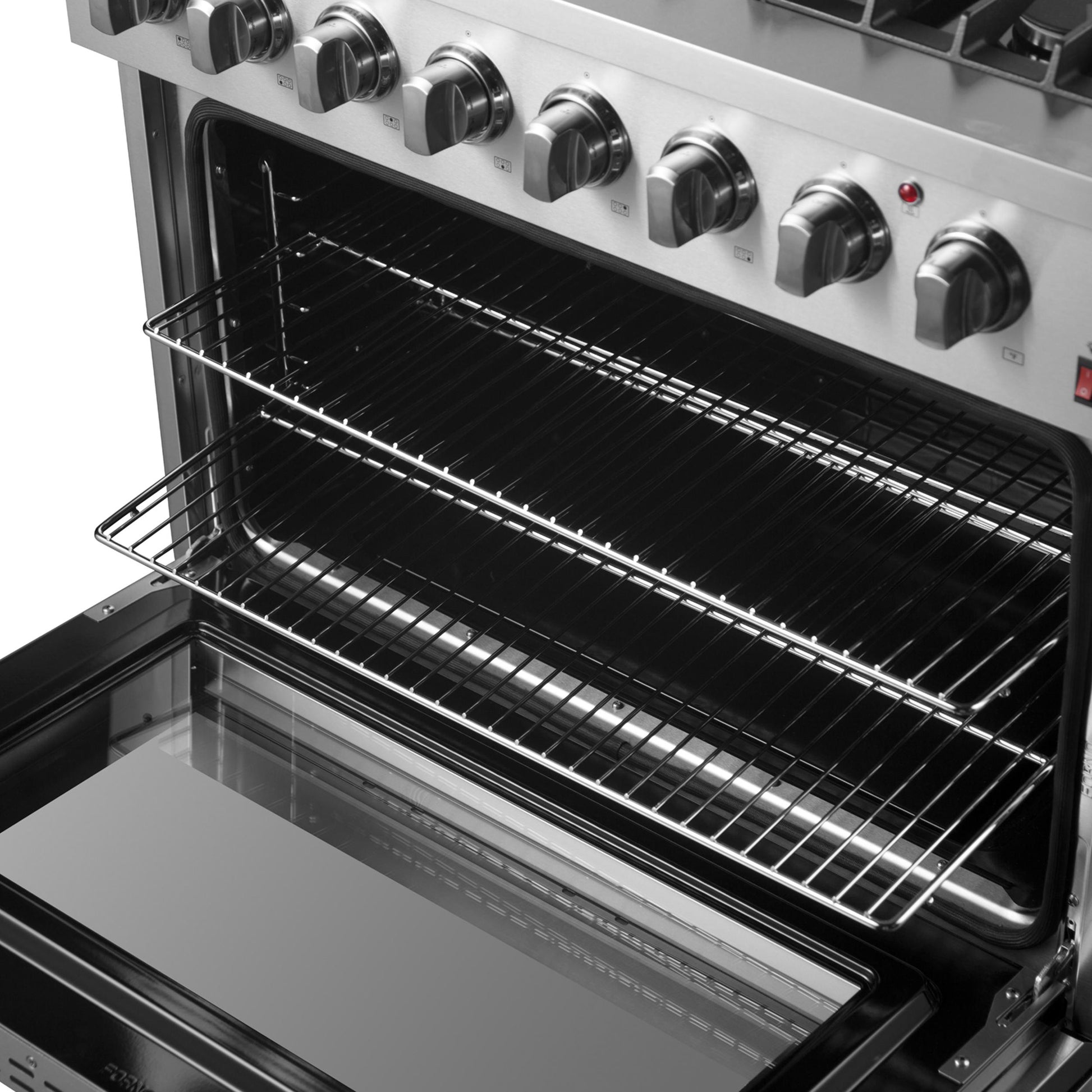 Forno FFSGS619736 Forno Marco 36-Inch Dual Fuel Range, Stainless Steel, 6 Burners, 67,000 Btu, True Convection Oven, Energy Efficient