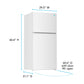 Avanti AVFF21DLJM0W Avanti Maxxspace Insulation™ Technology Garage-Ready Frost-Free Ice Maker-Ready Refrigerator, 21 Cu. Ft., Energy Star, White (Avff21Dljm0W)