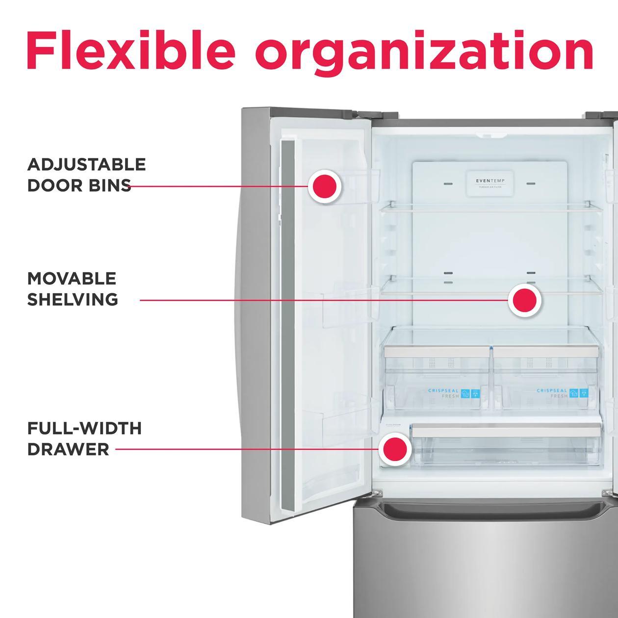 Frigidaire GRFS2023AF 20 Cu. Ft. Standard-Depth French Door Refrigerator