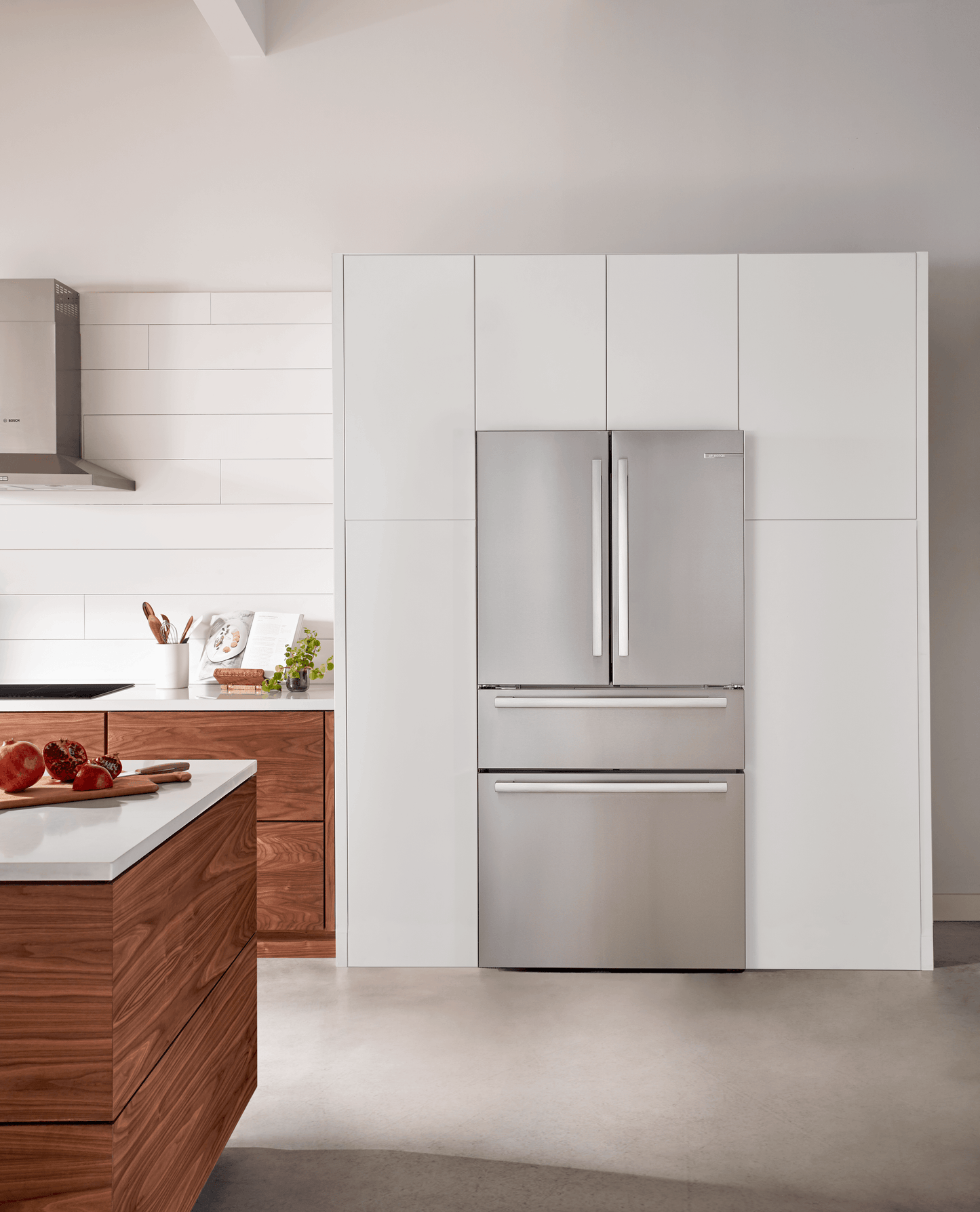 Bosch B36CL84SNS 800 Series, French Door Bottom Freezer, Multi Door, 36'', Brushed Steel (With Anti-Fingerprint)