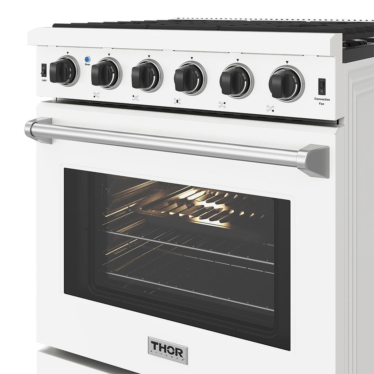 Thor Kitchen LRG3001UWLP 30 Inch Professional Liquid Propane Range In White