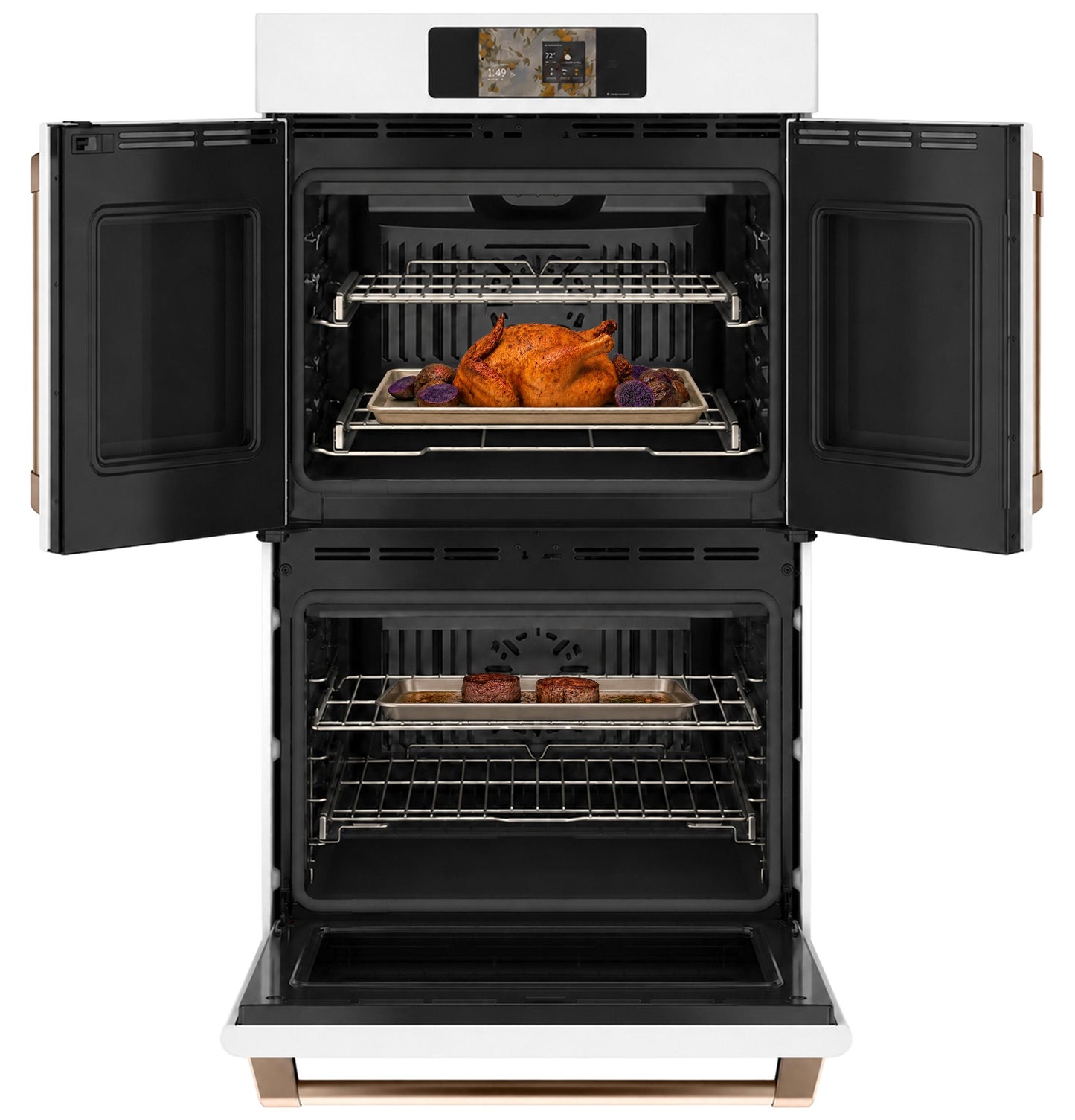 Cafe CTD90FP4ZW2 Café™ Professional Series 30" Smart Built-In Convection French-Door Double Wall Oven