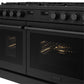 Thor Kitchen ARG48B 48 Inch Contemporary Professional Gas Range In Black
