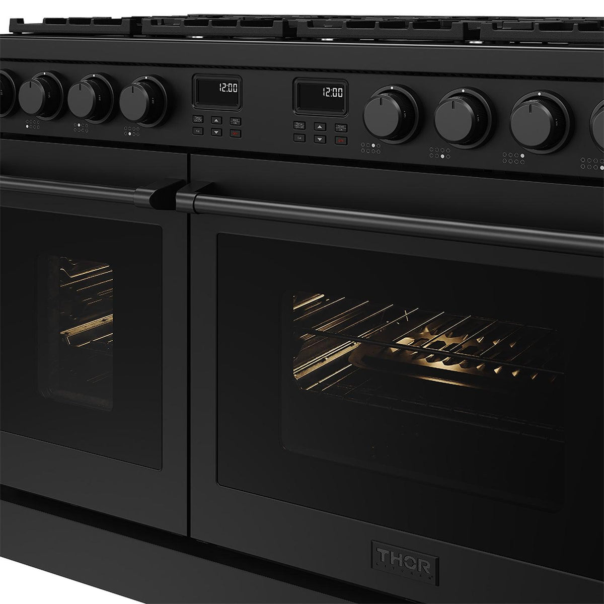 Thor Kitchen ARG48B 48 Inch Contemporary Professional Gas Range In Black