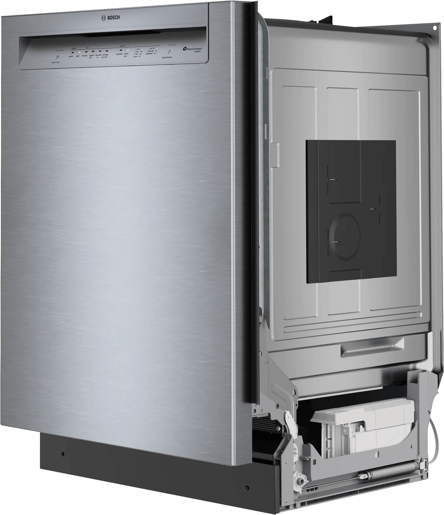 Bosch SHE43DM5N 300 Recessed Handle, 48 Dba, Standard 3Rd Rack, Puredry - Ss