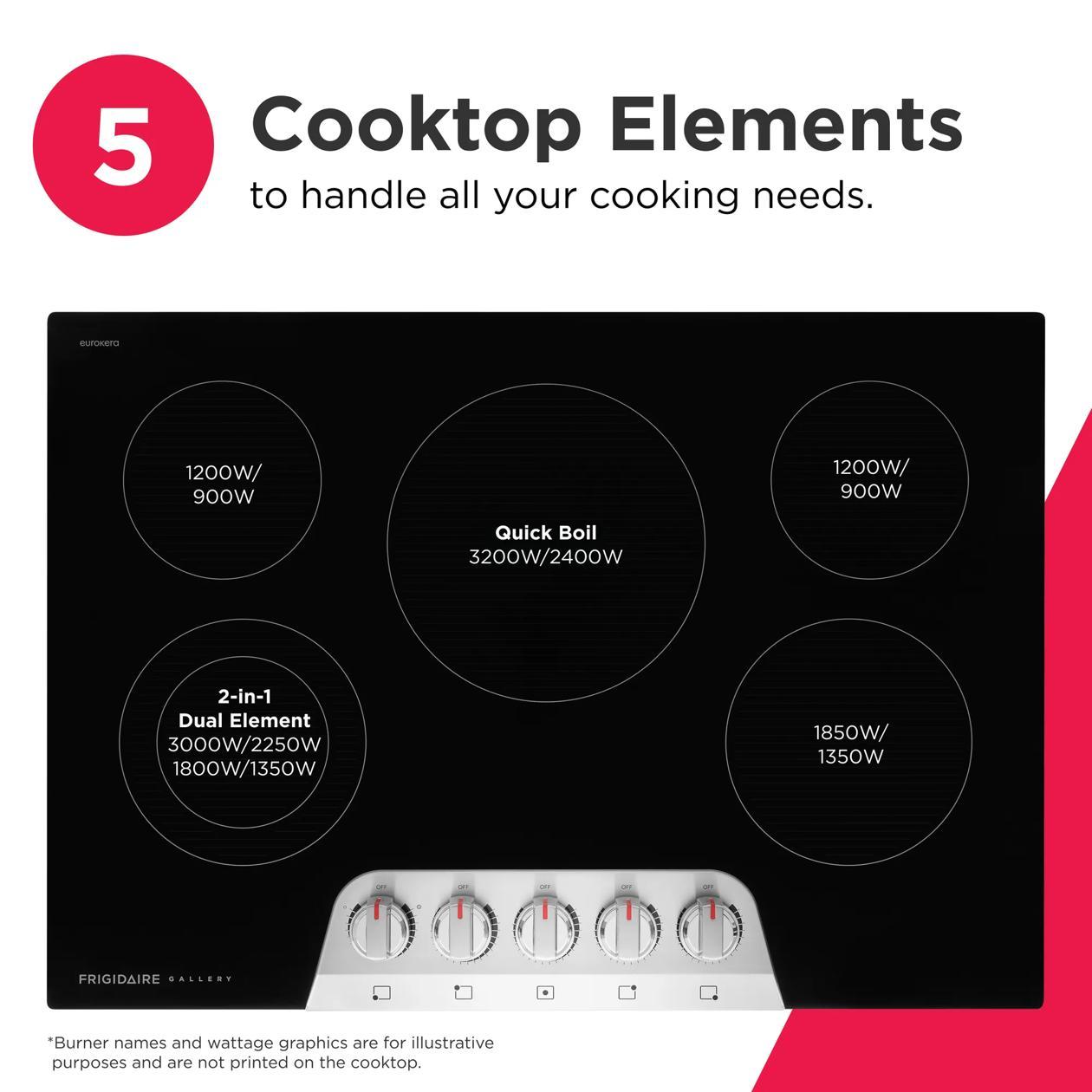 Frigidaire GCCE3070BD 30" Electric Cooktop