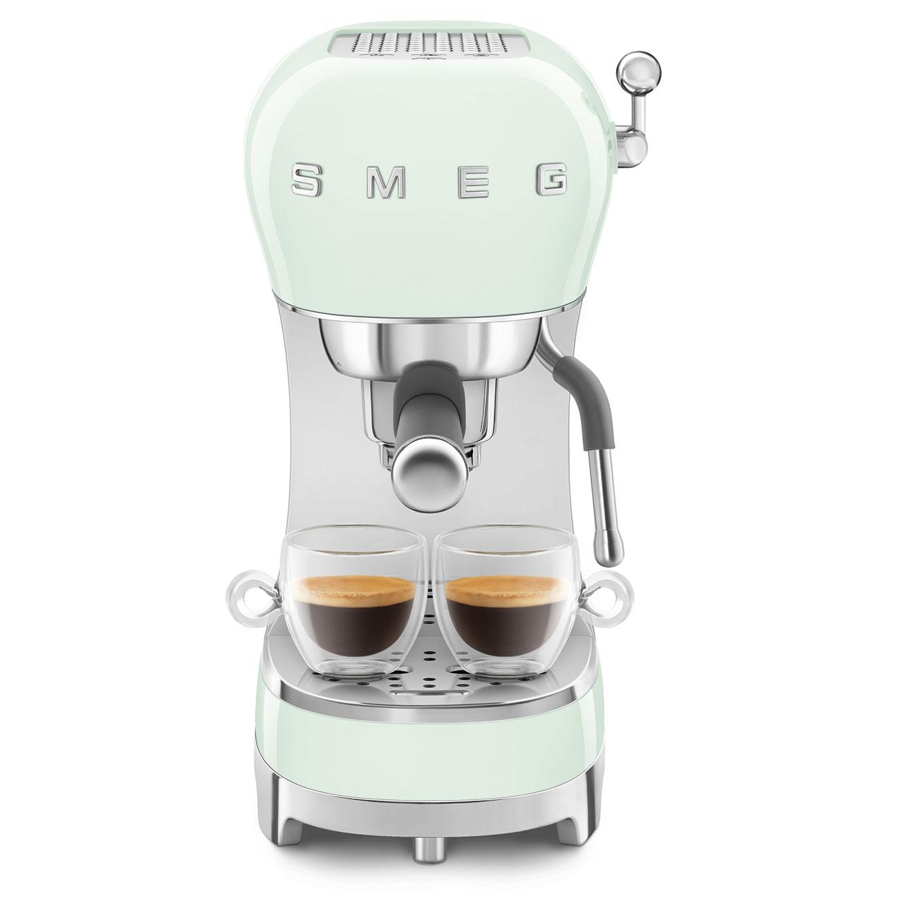 Smeg ECF02PGUS Espresso Coffee Machine Pastel Green Ecf02Pgus