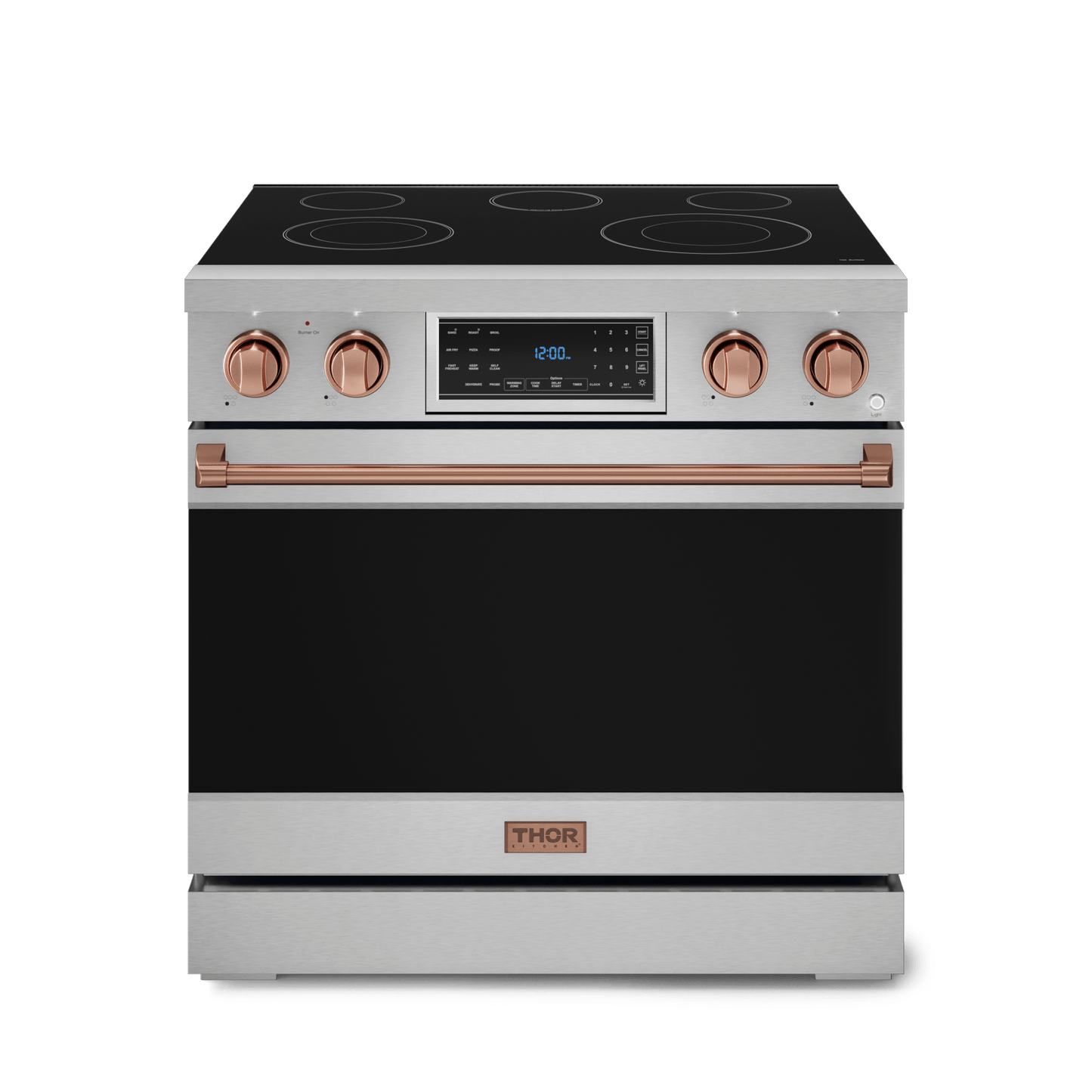 Thor Kitchen RSE36RSG 36 Inch Professional Electric Range With Tilt Panel Touch Control In Stainless Steel/Rose Gold Gordon Ramsay Series - Rse36-Rsg