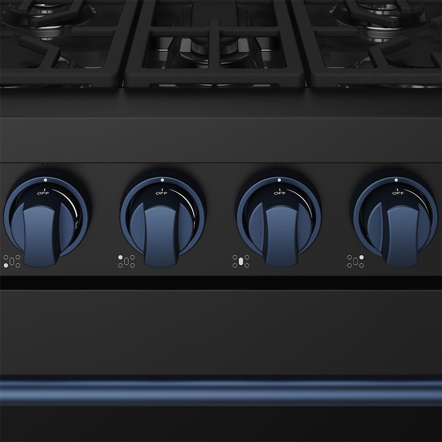 Thor Kitchen RSG30PBBLU 30 Inch Professional Gas With Precision Knob Control In Black/Blue
